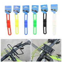 universal bicycle light holder mtb bike flashlight silicone band bike lamp elastic fixing tie rope fasten mount holder