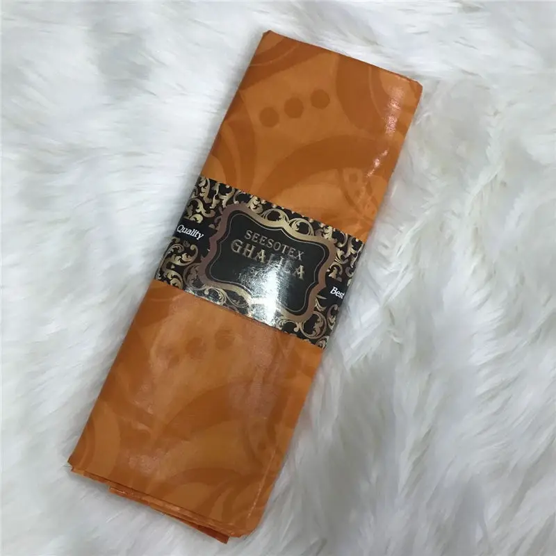 100% хлопок африканский Базен Riche Brode ткань ручной работы 5 ярдов Damask Shadda морская