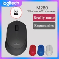 logitech m280 wireless optical mouse 2 4ghz 3 buttons receiver cordless mice for pc computer office home