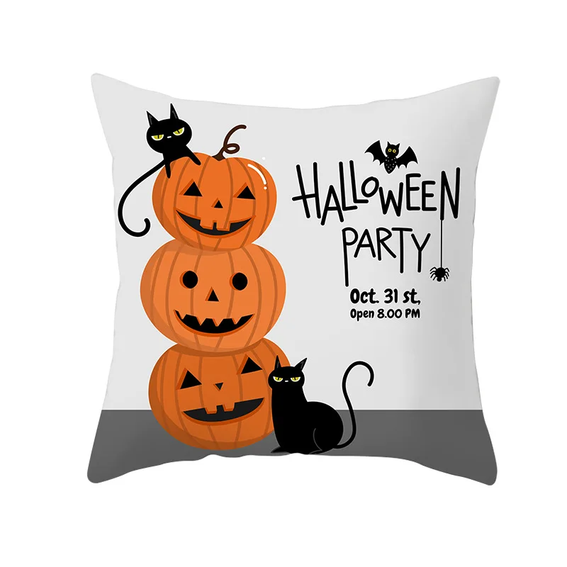 

2020 NEW Halloween Decoration For Home Cartoon Pumpkin Bat Ghost Pillowcase Horror Halloween Party Supplies Accessories Ornament
