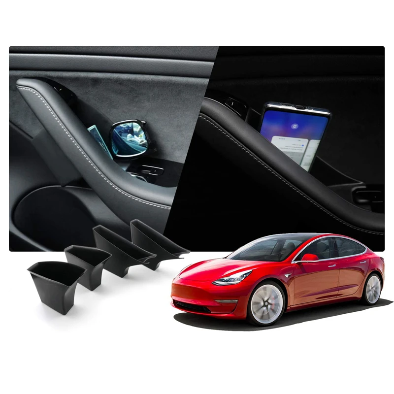 Для Tesla Model 3 коробка для хранения пассажиров лоток Органайзер ручка карманные