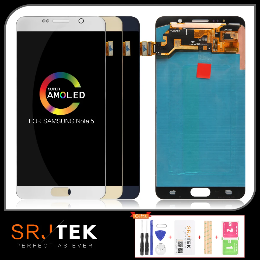 Гарантия 5 7 ''Супер AMOLED LCD для SAMSUNG Galaxy Note дисплей Note5 N920A N9200 SM-N920 N920C сенсорный