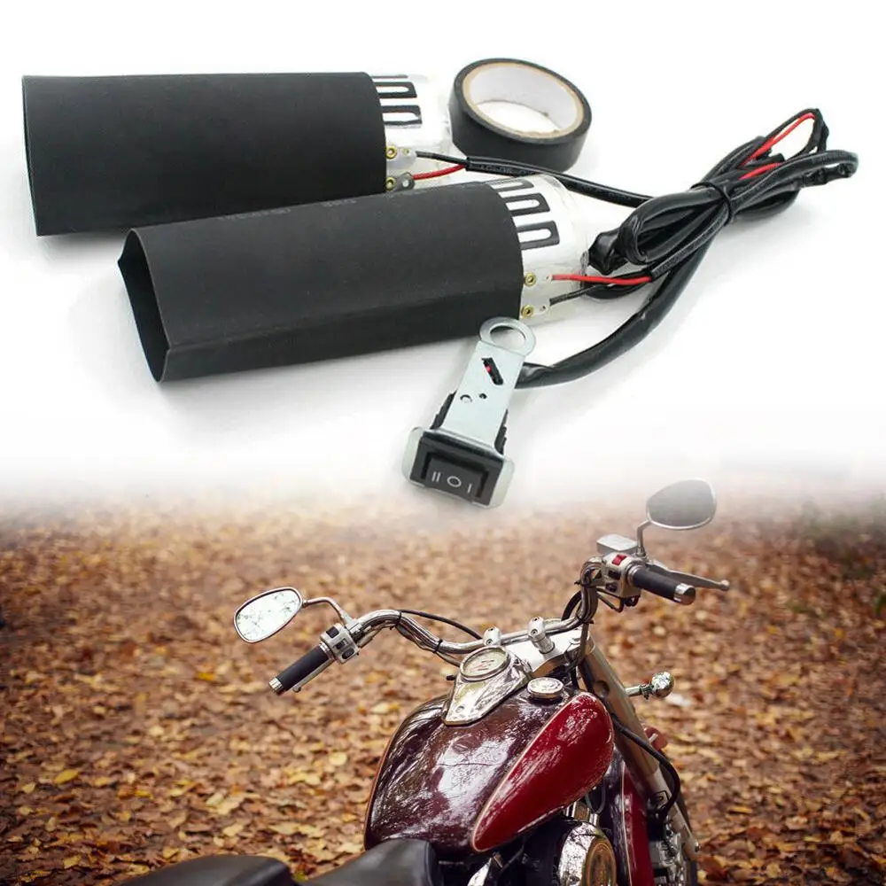 12V 15 Вт мотоциклетные рукоятки руля для мотоцикла Harley Touring Sportster Dyna Горячие ручки с