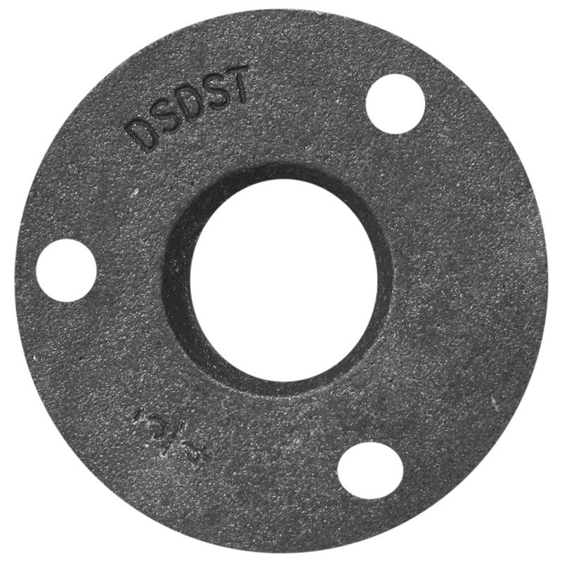 HTHL-3/4 дюйма из ковкого чугуна пол фланец резьбовое соединение черный-комплект 10