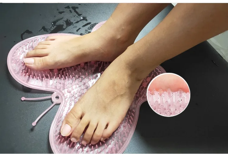 Прямая поставка коврик для массажа ног в форме бабочки длиной 31 см Массажная