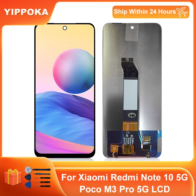 

6.5" For Xiaomi Redmi Note 10 5G M2103K19G LCD Display Replacement Screen Digitizer Parts For POCO M3 Pro 5G M2103K19PG LCD