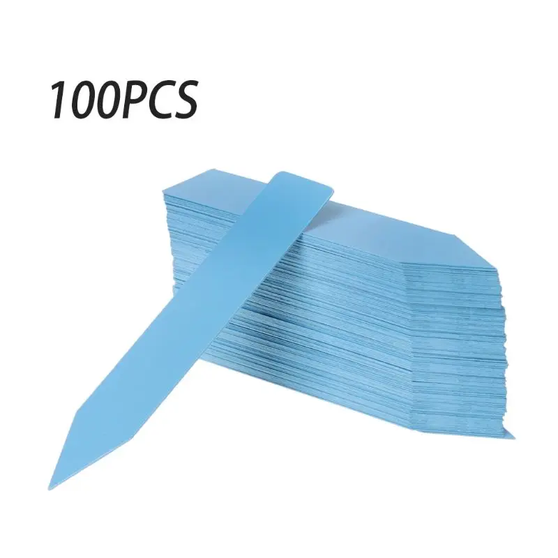 

100pcs Plastic Plant Labels Mark Flower Tag Garden Ornaments Gardening Label Nursery Flower Tag W0YD
