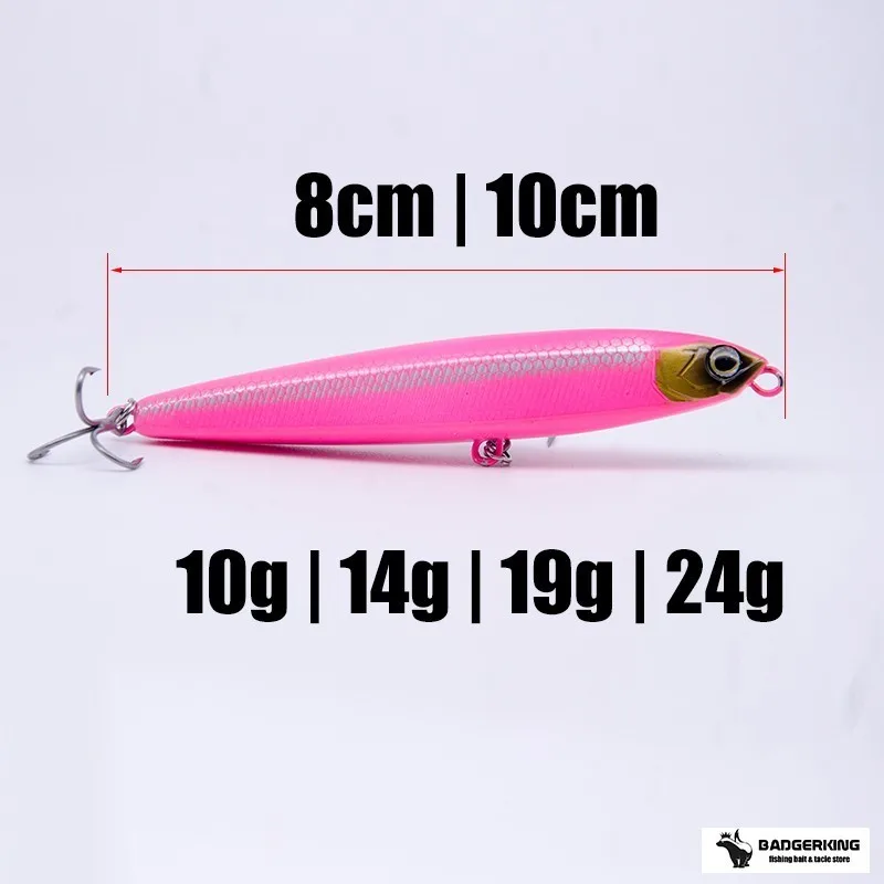 10g 14g 19g 24g sinking minnow pencil fishing lure wobblers hard bait metal hardbait artificial bait wobbler for jigging fishing