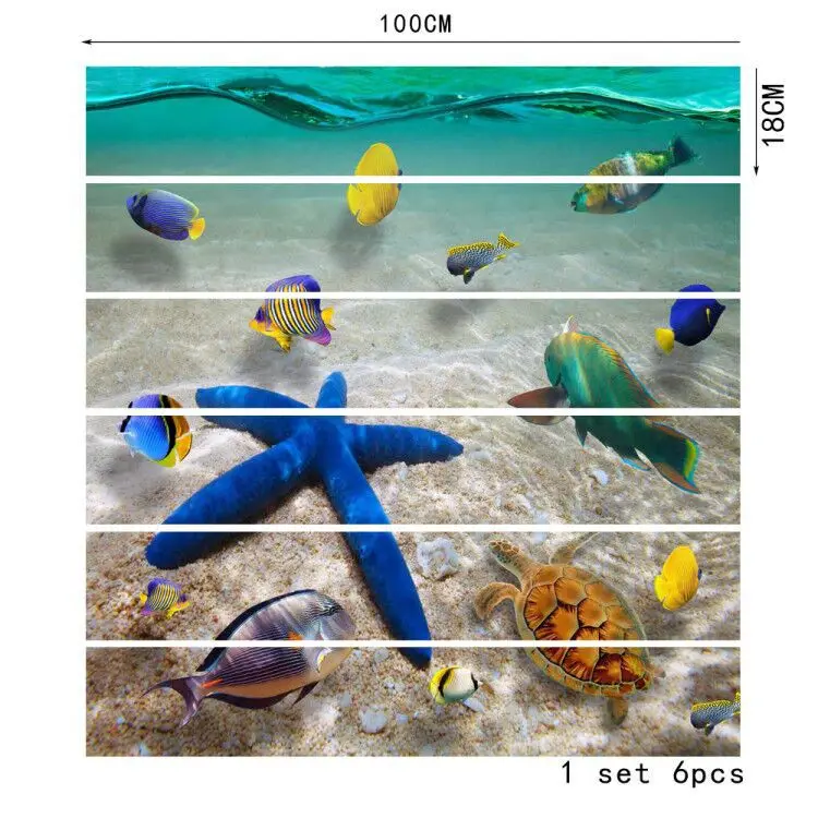 6 шт./партия 3D цветок лестница стояк пол стикер Самоклеющиеся DIY