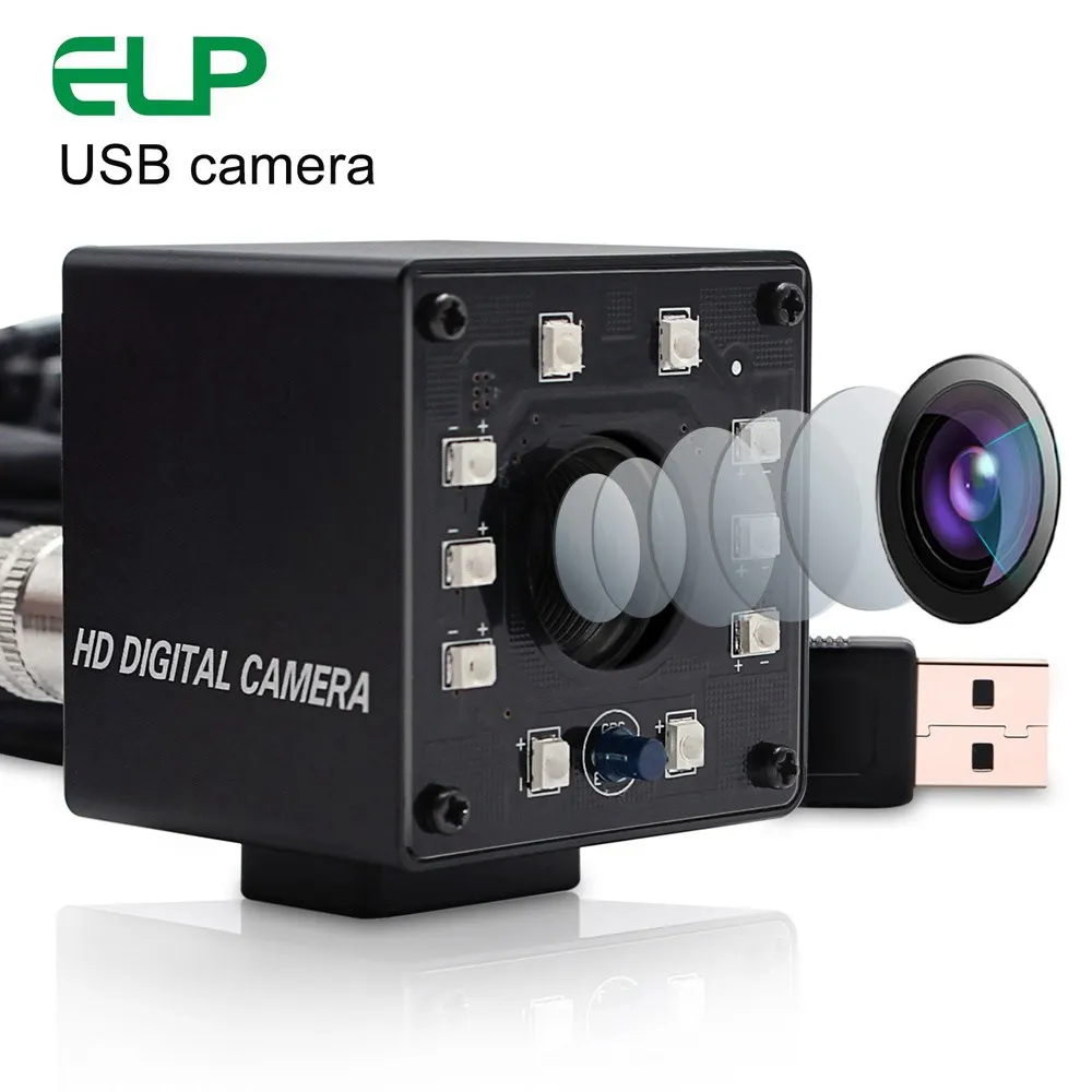 USB камера ночного видения ELP VGA с 10 ИК светодиодный 0.3MP 640X240 HD веб поддержкой IR