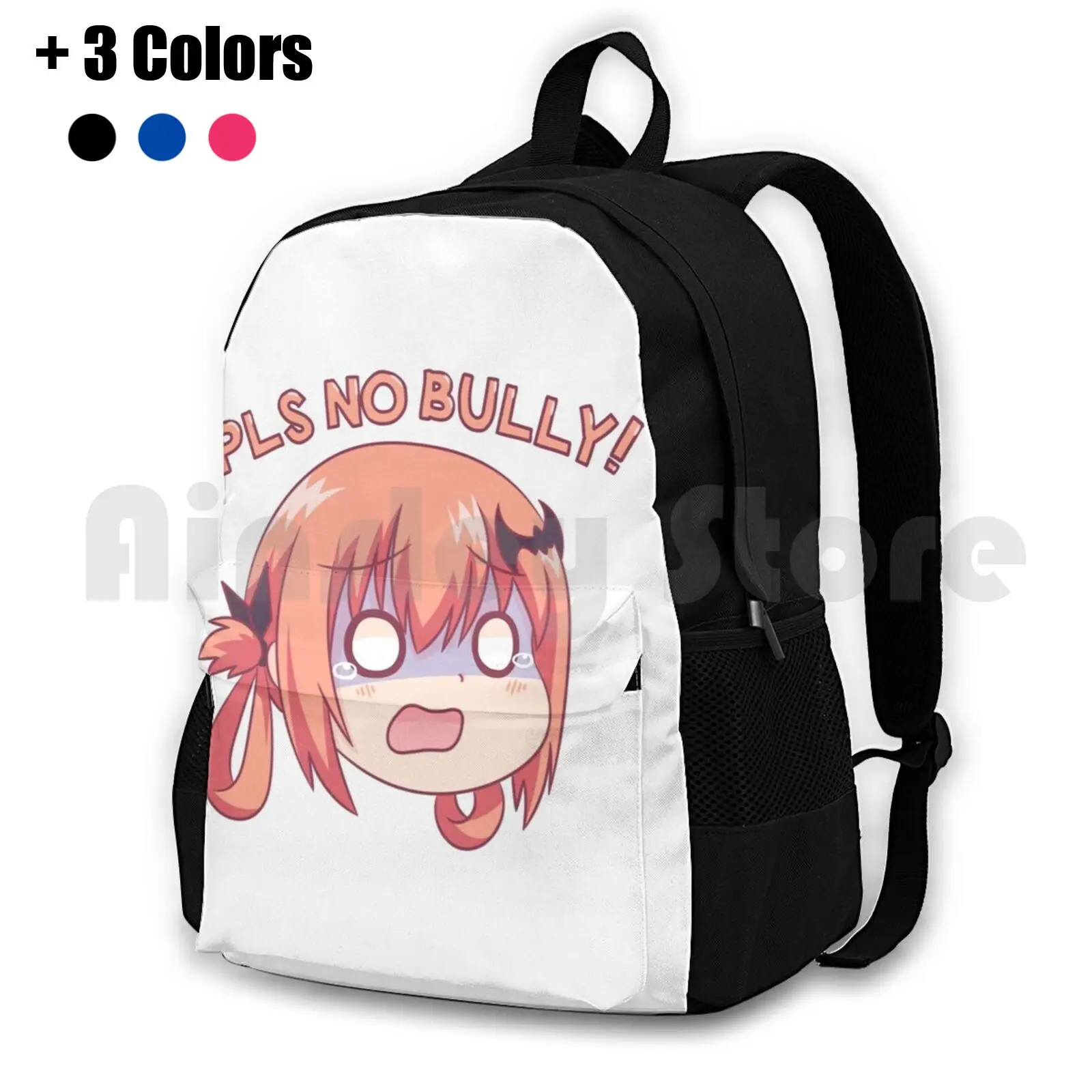 

Pls No Bully! Outdoor Hiking Backpack Riding Climbing Sports Bag Pls No Bully Please No Bully Bully Satania Anime Gabriel