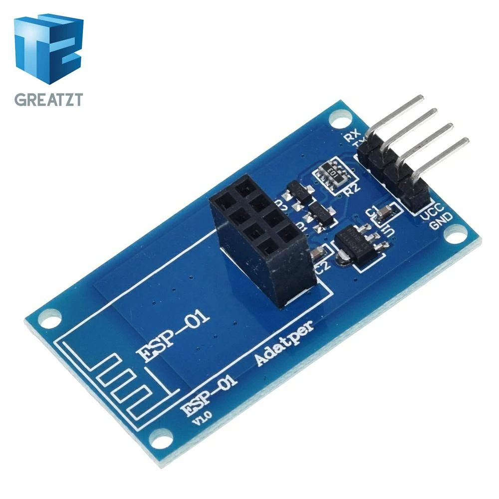 GREATZT ESP8266 ESP-01 серийныйl wi-fi Беспроводной модуль адаптера 3 V 5V Esp01 коммутационная