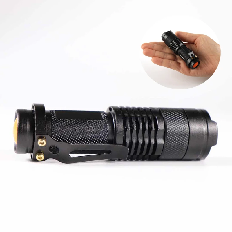 

Mini Flashlight Telescopicable Torch EDC Tactical Light Aluminum Alloy Mini Zoom Flashlight For Camping Hiking Portable Lightin