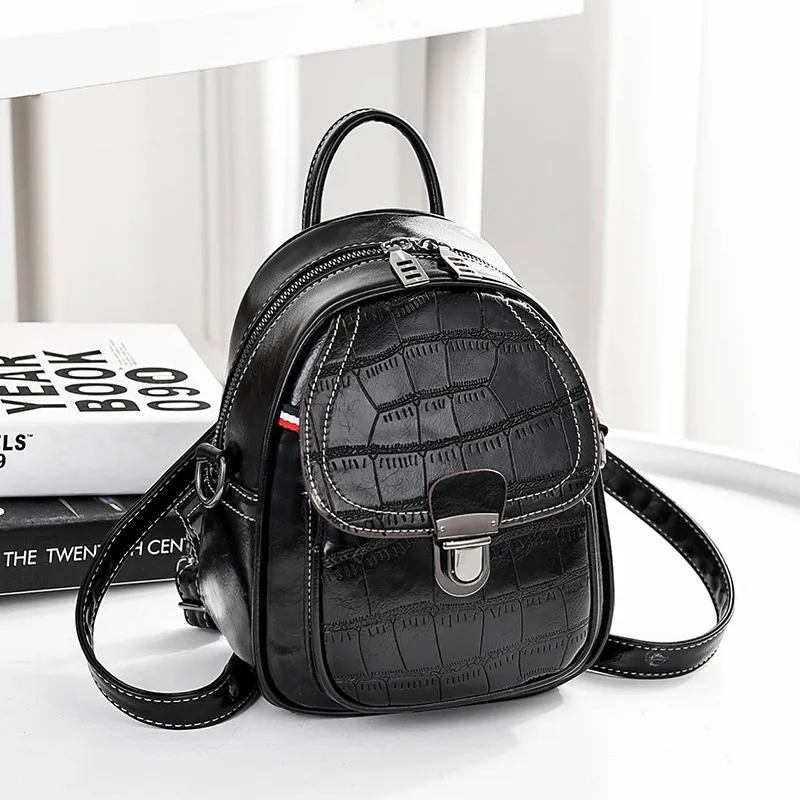 Аллигатор шаблон Мини Мягкий сенсорный многофункциональный маленький рюкзак