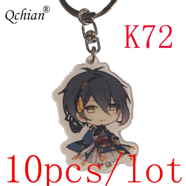 10 шт./лот аниме Touken Ranbu акриловый материал односторонний рюкзак украшение