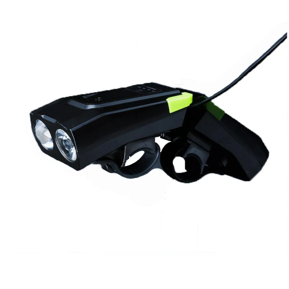 

Bike Light 800LM USB Rechargeable Bike Headlight Front Light Waterproof 4000mA T6 Cycling LED Flashlight Bike Horn Bell Lights