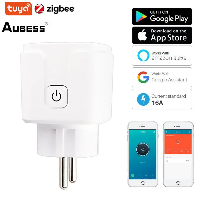 

Smart Plug Socket EU 16A Timing Function Wireless Plug Tuya ZigBee SmartLife APP Control With Alexa Google Assistant Alice