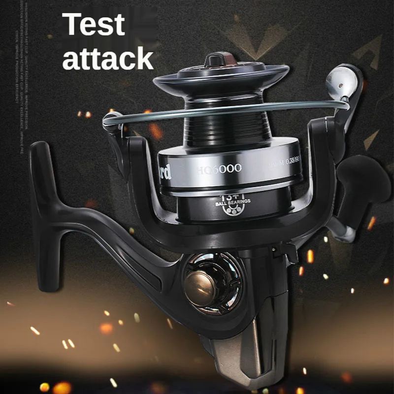 

HFBIRDS Fishing Reel HQ3000-10000 13+1BB 5.1:1 Left/Right Interchangeable All-metal CNC Rocker Arm Fishing Spinning Reel