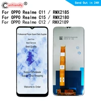 lcd for oppo realme c11 c12 c15 rmx2185 rmx2180 rmx2189 lcd display touch panel screen digiziter sensor with frame assembly