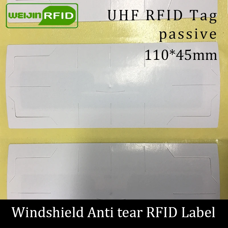 Rfid метка UHF стикер лобовое стекло автомобиля EPC 6C 915m 868m 860 960M Alien Higgs3 антиразрывная