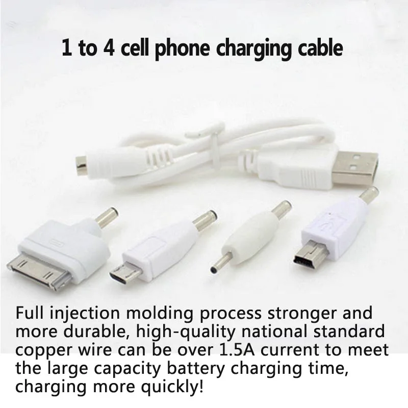 Купите 1 шт. Автомобильный USB адаптер для зарядки бесплатно отправляйте 4 в кабель