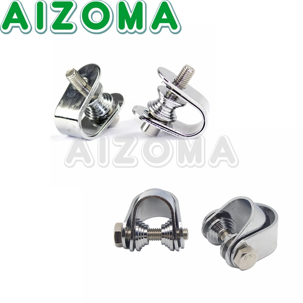 

Хромированные U-образные зажимы для ног от 7/8 до 1 дюйма и 1-3/8 дюйма, защита двигателя мотоцикла, подножка для мотоцикла, Противоударная Подно...