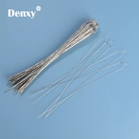 denxy 500pc high quality long type metal orthodontic ligature wire orthodontic bracket kobayashi preformed ligature tie archwire