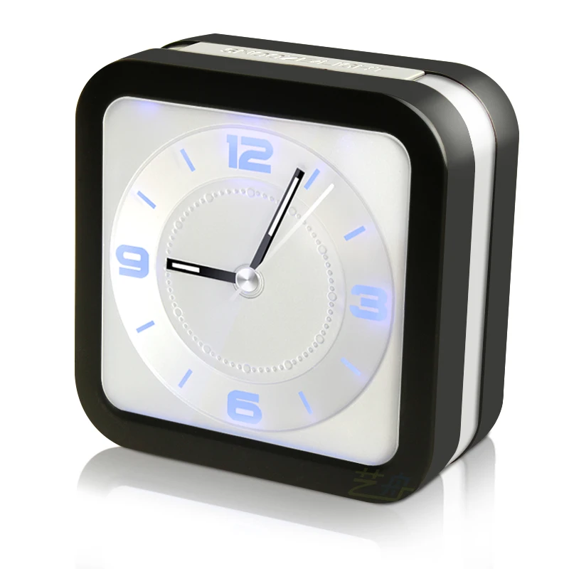 

Silent Luminous Minimalist Music Alarm Clock Black Creative Stylish Square Alarm Clock Multi Function Alarm Clock Hot MM60NZ
