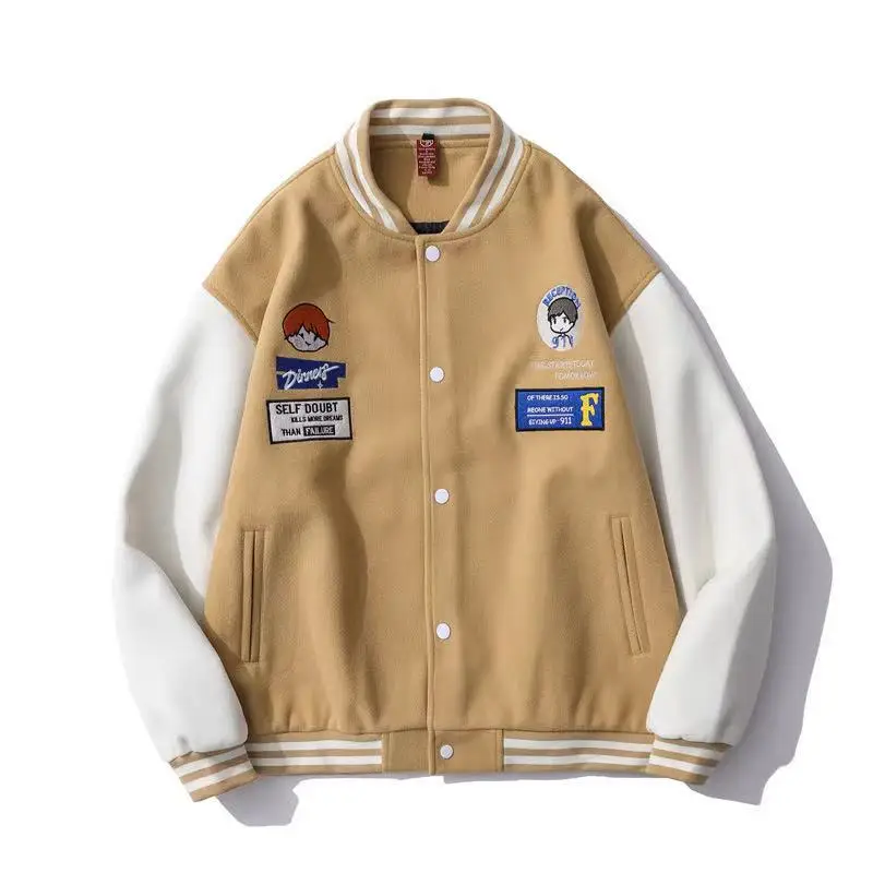 2020 американская бейсбольная куртка в стиле ретро с вышивкой модная уличная хип