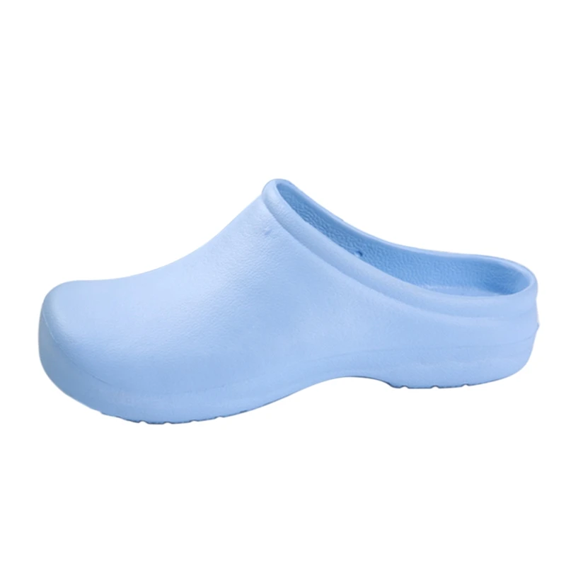 Light blue Новинка; медицинская обувь; тапочки для врача; нескользящая обувь для хирургических операций; водонепроницаемые сандалии; обувь для работы в больницах; тапочки для операционной - Цвет: Light blue