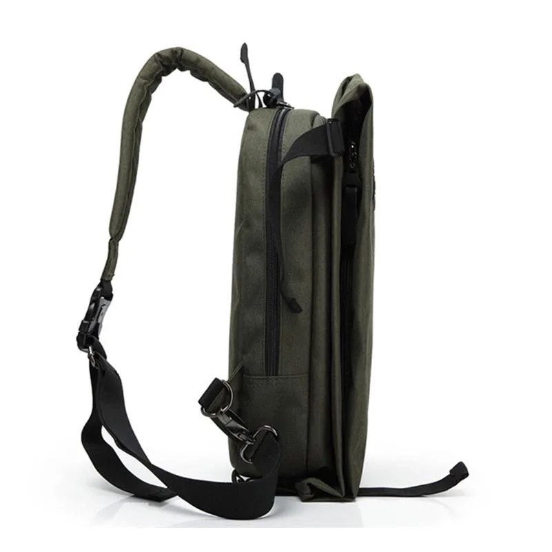 Мужская модная нейлоновая тканевая маленькая сумка с наплечной лямкой через