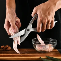 stainless steel kitchen chicken bone scissor vegetable clip food scissors bone cuter