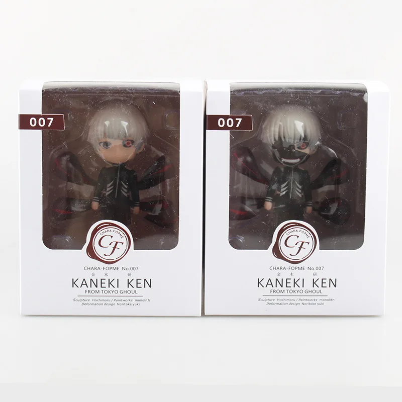 

2pcs/set Tokyo Ghoul Kinkiken Awakening Black Tail Model Q version PVC Doll Toys Car Decoration 11cm