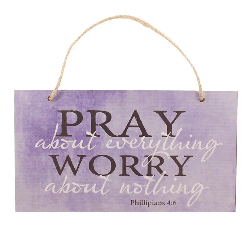 Деревянные подвесные бирки с буквенным принтом Подвесные украшения для дома