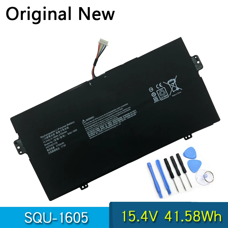 

Новый оригинальный SQU-1605 ноутбук Батарея для Acer Swift 7 S7-371 SF713-51 SF713 спин 7 SP714-51 15,4 V 41.58Wh
