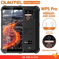OUKITEL WP5 Pro IP68 Waterproof Smartphone 8000mAh Android Triple Camera Face Fingerprint 5 5 Inches 4GB 64GB Mobile Phone
