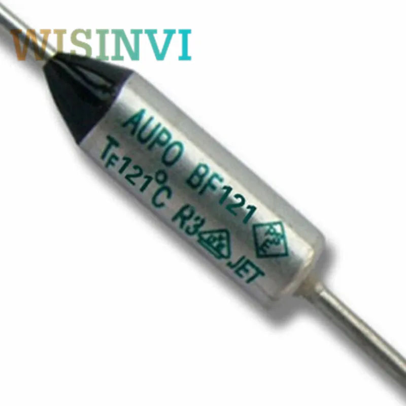 10pcs Thermal Fuse BF 121C 121 Celsius Degree 10A 16A 250V BF121 BF121X Cutoff TF Pellet TCO AUPO |