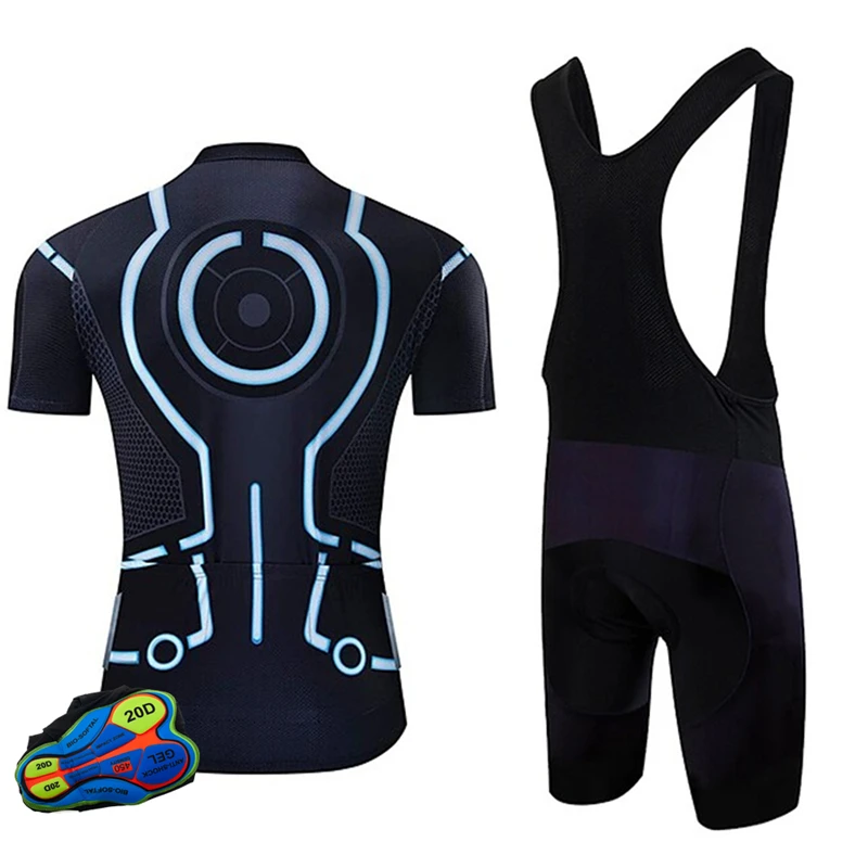 Велосипедный дышащий комплект из Джерси с коротким рукавом для езды на