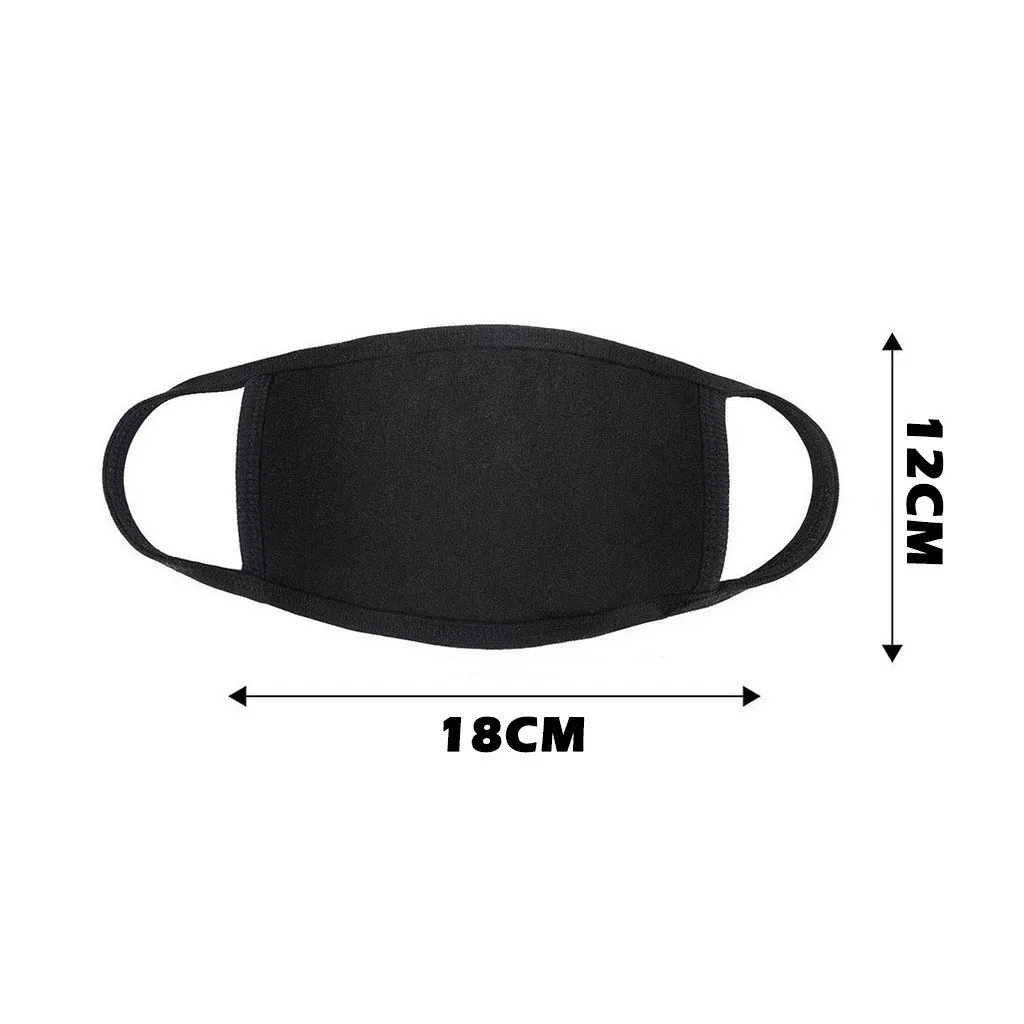 

Adult Cotton Mouth Face Mask Solid Color Washable Sand Exhaust Sunscreen Double Layer Cycling Mask 15pc Windproof Mouth-muffle