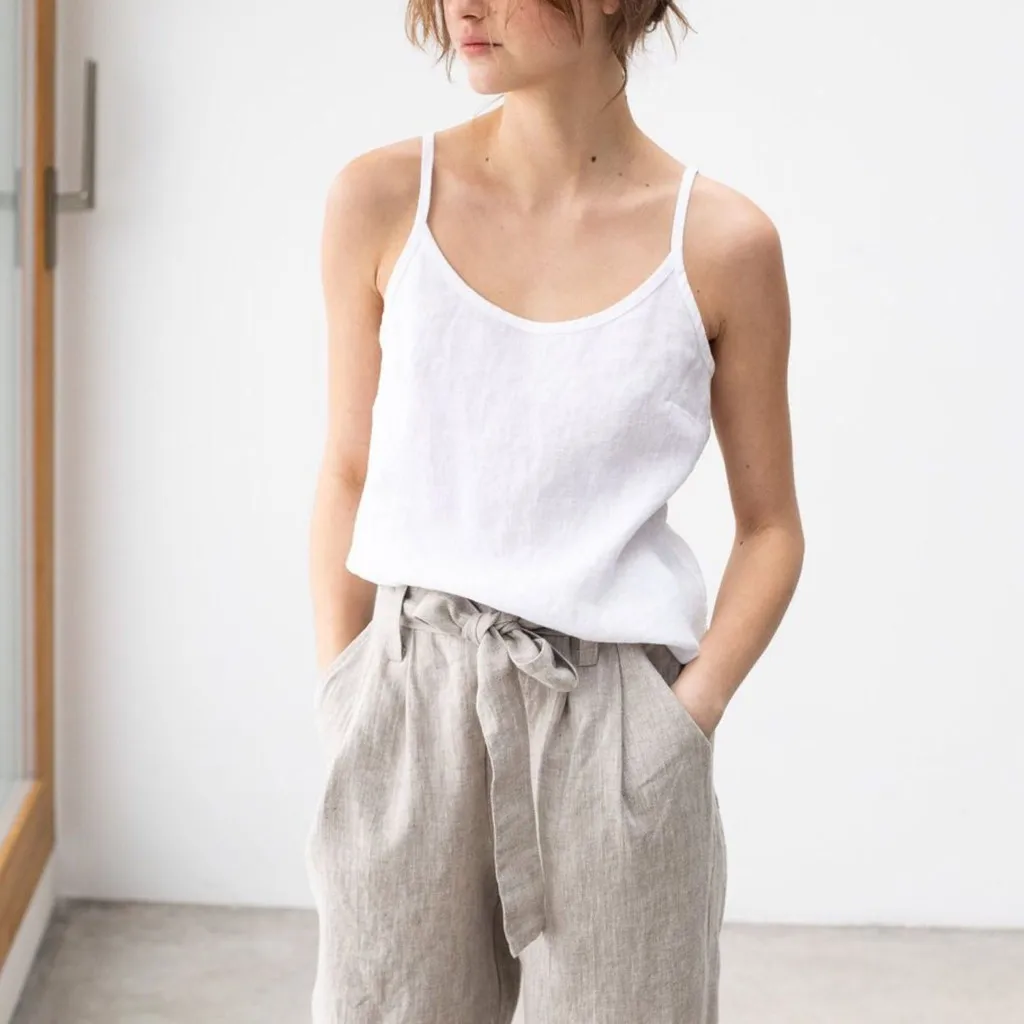 Cotton Tops Women Sexy Sleeveless Top Plus Size Camis Summer Halter Woman Harajuku Strap Vest Tees Female #4 | Женская одежда