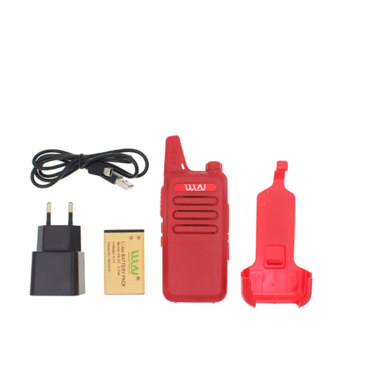 

2PCS WLN KD-C1 Walkie Talkie UHF 400-470 MHz 5W Power 16 Channel Kaili MINI handheld Transceiver C1 Two Way Radio