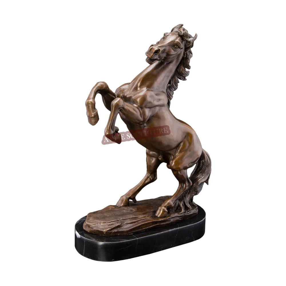 Статуя прыгающей лошади популярная бронзовая скульптура с животными китайская
