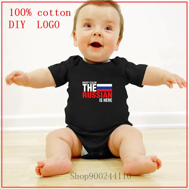 

Keep Calm Fear The Russian Is Here Baby Girl Clothes 100% Cotton Baby Boy Clothes Roupas de bebe Costumes Pajamas Bodysuits baby