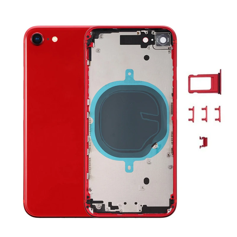 10 шт. задний корпус для iPhone 8 8Plus задняя средняя рама шасси Крышка батарейного отсека части корпуса в сборе