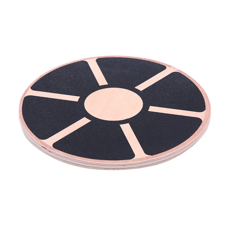 

Yoga Wooden Wobble Balance Board Fitness Exercise Agility Stability Trainer Disc Gym Waist Core Strength Training Plate