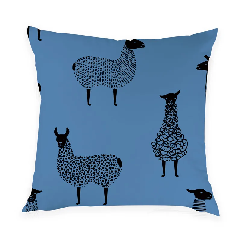 Чехол для подушки с изображением Животных Альпака ПИЧ скин Наволочки диван