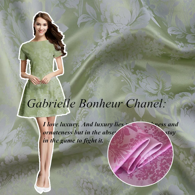 Шелковая ткань шелковая Hanfu сделай сам жаккардовая ткань/1 м|Ткань| |