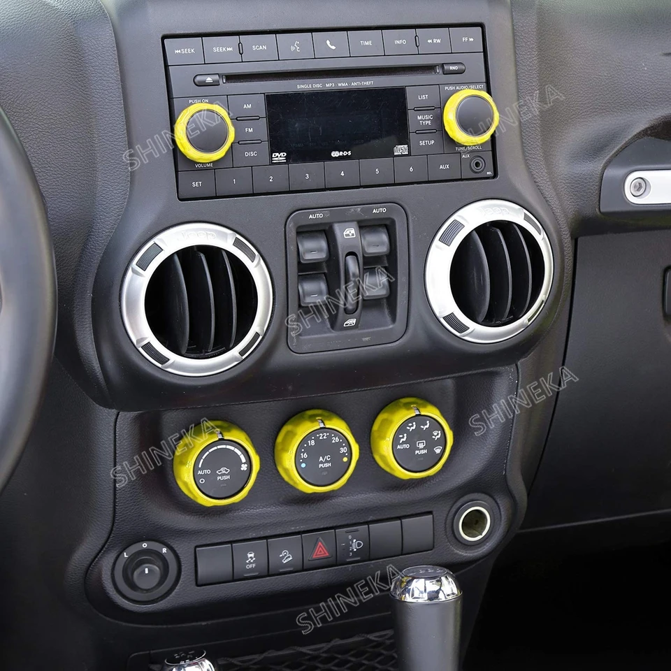 Внутреннее литье Кондиционера Переключатель CD кнопка ручка для Jeep Wrangler JK JKU 2011- компас 2010- Патриот 2011