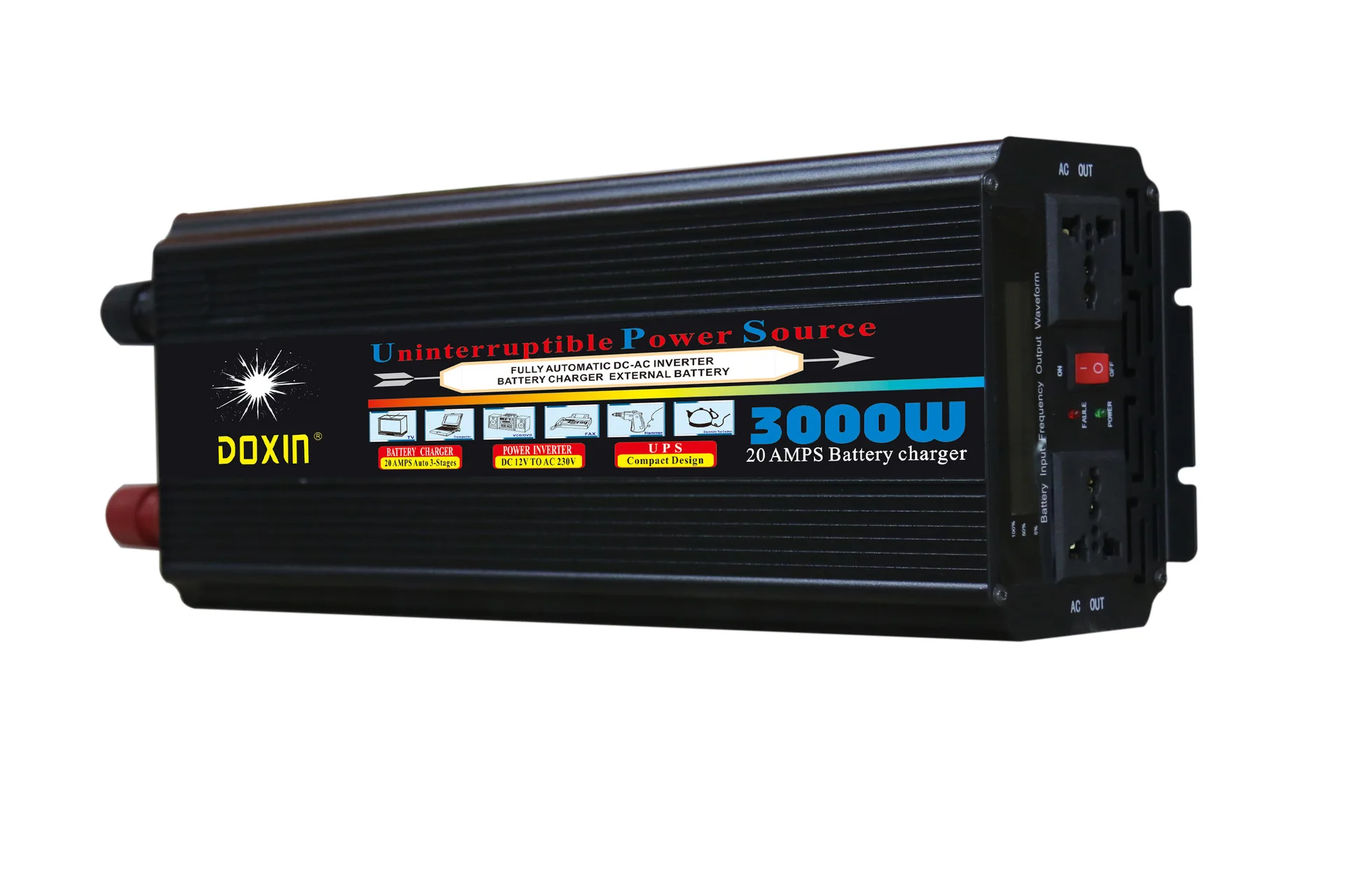 Автомобильный UPS 3000 surge Мощность 6000W DC12V для AC110V 60 Гц модифицированных волн