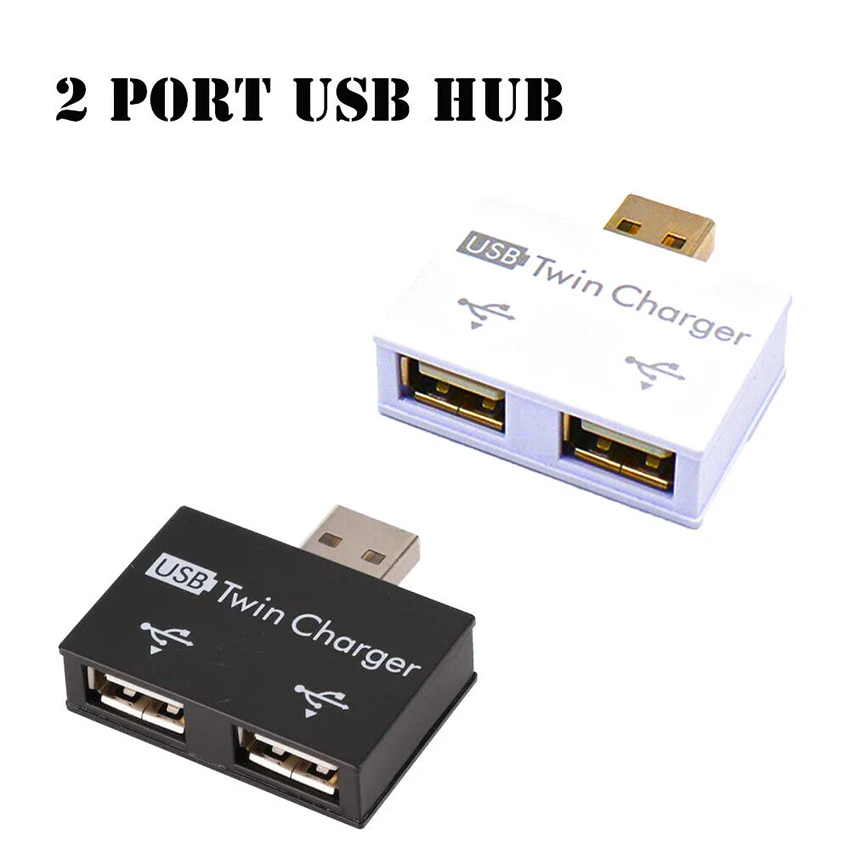 2 0 usb splitter 1 male to 2 port female usb hub adapter converter for phone laptop pc peripherals computer charging accessorie free global shipping
